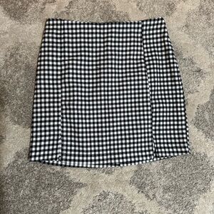 Love on a Hanger Black and White Mini Pencil Skirt